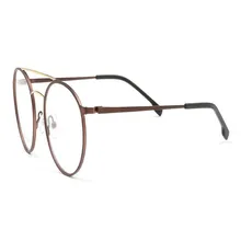 MONGOTEN круглая оправа унисекс Ретро полный обод сплав линза для рецептов оптические очки черные Анти-усталость очки для чтения; оправа