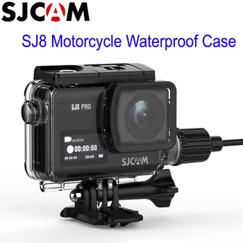 

SJCAM SJ8 Series Motorcycle Waterproof Case with USB-C Cable for SJ8 Pro SJ8 Plus SJ8 Air 4K Action Camera Accessories