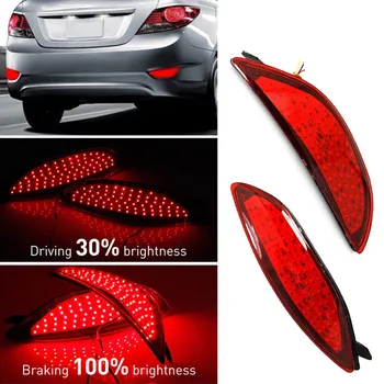 

Rear Bumper Reflector Brake Light LED Bulbs Car Warning Tail Light Stop Lamp For Hyundai Accent/Verna/Solaris 2008-2015 For Brio