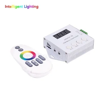 

music controller x2 with RF touch remote FOR WS2811/WS2812B/USC1903 LED Strip;DC5-24V input;can control max 1000pixels