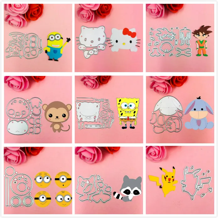 

Mickey Minnie Bow Ear boy die cutting dies scrapbooking embossing folder suit for sizzix fustella big shot cutting machine