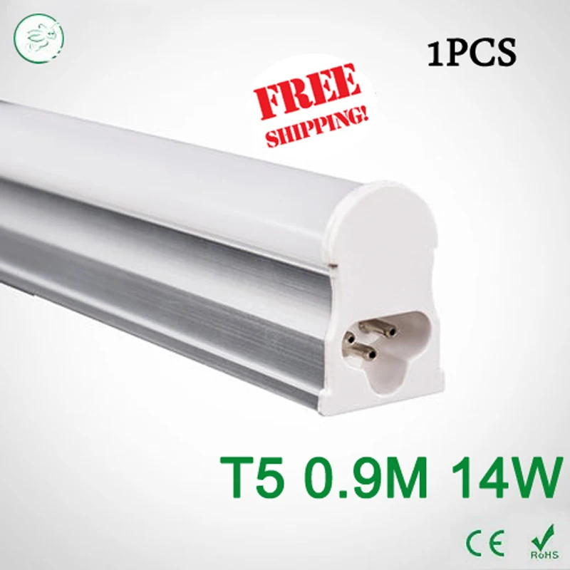 T5 14 Вт Трубы LED 900 мм SMD 2835 супер Яркость светодиодные лампы люминесцентные AC100 ~ 265 В