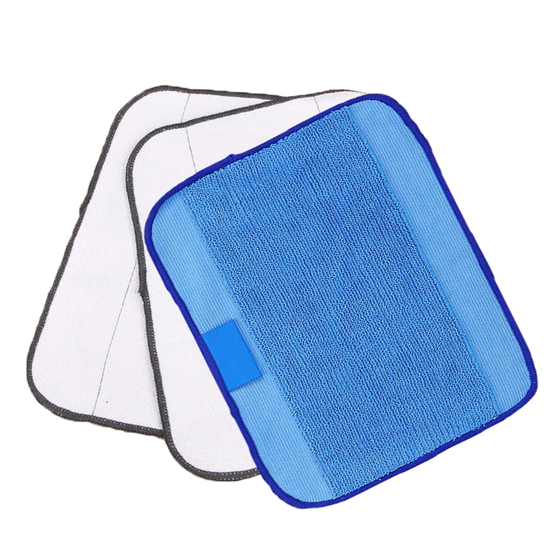 

3pcs/lot dry&wet Microfiber cleaning mop pads for braava 320 380 380t mint 5200C 5200 4200 4205 Washable vacuum cleaner parts