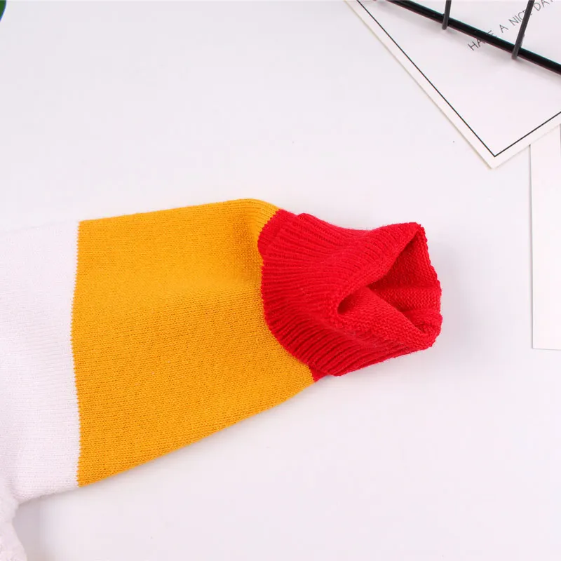 Stitching Color Cotton Baby Boy Sweater O Neck Cardigan for Infant Kids Girls Comfortable Crochet Knitting Warm Outfit Autumn Winter (7)