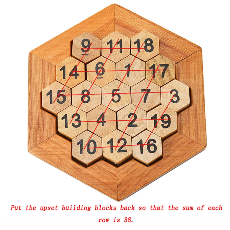 1 набор классических игрушек IQ Math Wood деревянные пазлы для взрослых и детей|Пазлы| |