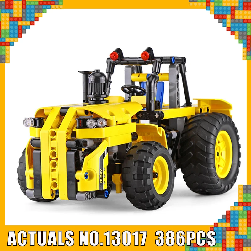 

Yeshin 13017 Compatible With Legoing Technic Car The RC Tractor Car Set Building Blocks Bricks Kids Car Toys With USB Charger