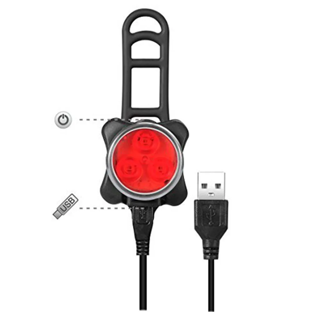 Велосипедный светильник встроенный аккумулятор перезаряжаемый USB СВЕТОДИОДНЫЙ
