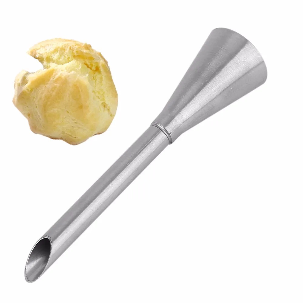

1pc Stainless Steel Nozzle Tips Long Icing Piping Nozzle Puff Tip Pastry Fondant Cake Sugar Decorating Pastry Tool