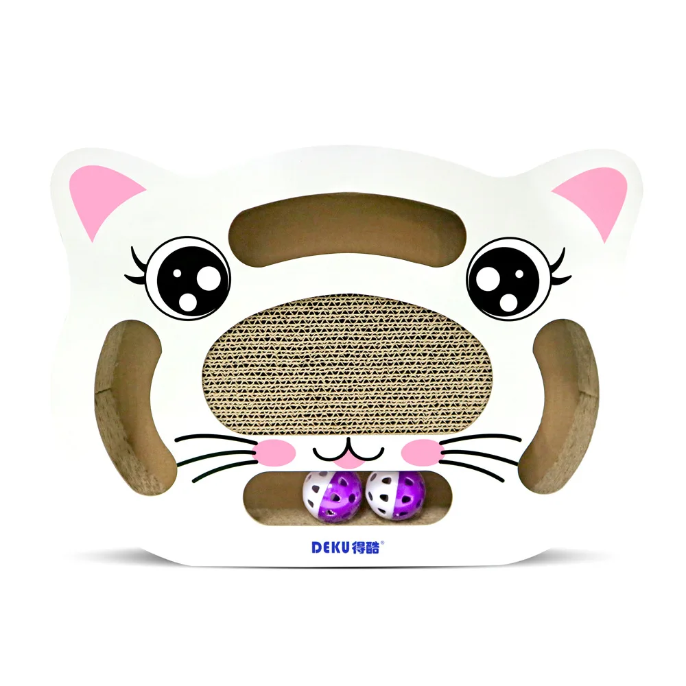 Cat Toys Pet Indoor Wooden Lovely Ear Shape Cat Hunting Toy Interactive 3/5-holed  Scratch  Cats Play Toy pet products