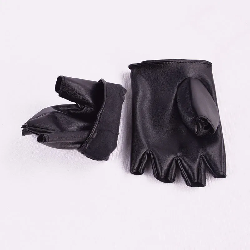 Детские перчатки без пальцев из искусственной кожи для мальчиков и девочек, мягкие перчатки Haif, Детские тактические перчатки для вождения luva guantes eldiven