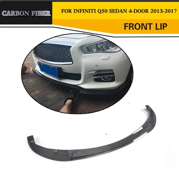 

Car-Styling Carbon Fiber Racing Front Lip Splitter for Infiniti Q50 Standard Sedan 4-Door 2013-2017 Non-Sport