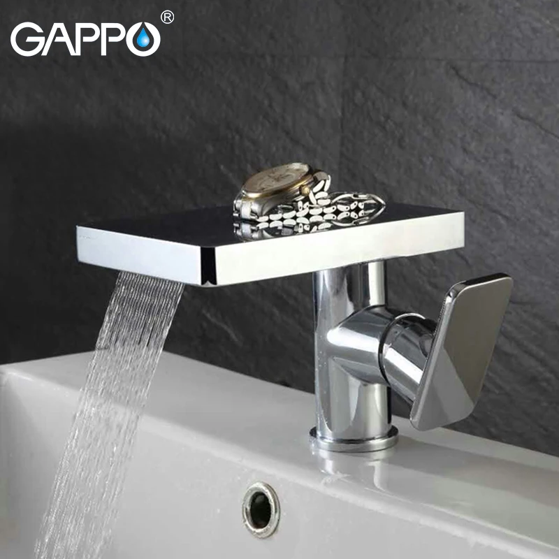 

GAPPO Basin Faucets Wall Mounted Bathroom Faucet Bathtub Mixer Taps water sink mixer faucet waterfall faucet Ceramic Plate Spool
