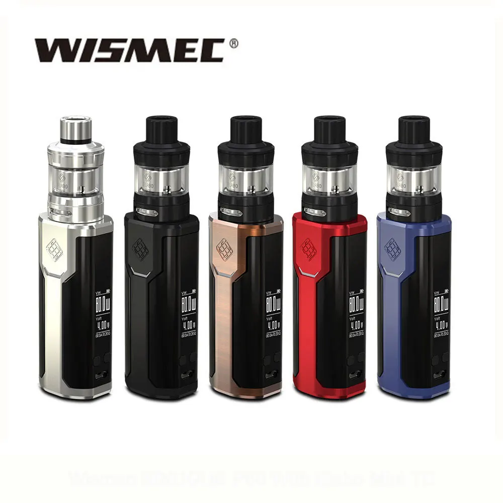 New Arrival! Original Wismec Sinuous P80 Kit with 2ml Elabo Mini 1-80W 0.2ohm Powered by 1pcs 18650(not included) e-Cigarette