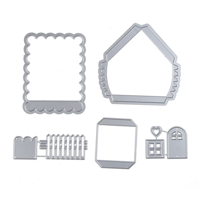 embossing metal steel cutting dies stencils car diy scrapbooking small house template