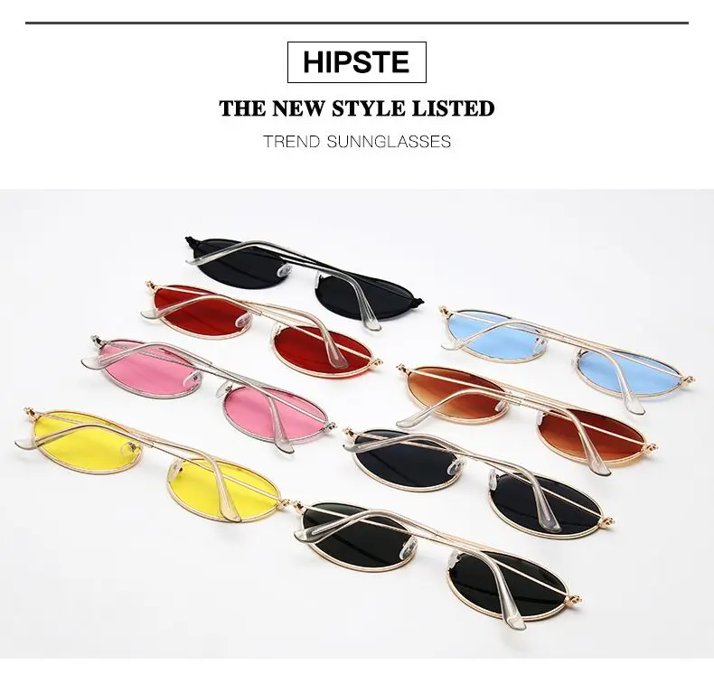 Милые сексуальные ретро овальные солнцезащитные очки для женщин известного бренда золотые черные винтажные Ретро Солнцезащитные очки женские красные очки Oculos