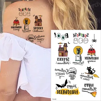 

halloween tattoo designs face body tattoo sticker set women children tattoos hand wrist tattoo for girls ankle tatoo water tatto