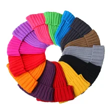Pointed cap Unisex Women Mens Winter Knitt Caps Solid Beanies Hat Knit Hip Hop Male Female Bonnet Acrylic touca SY002