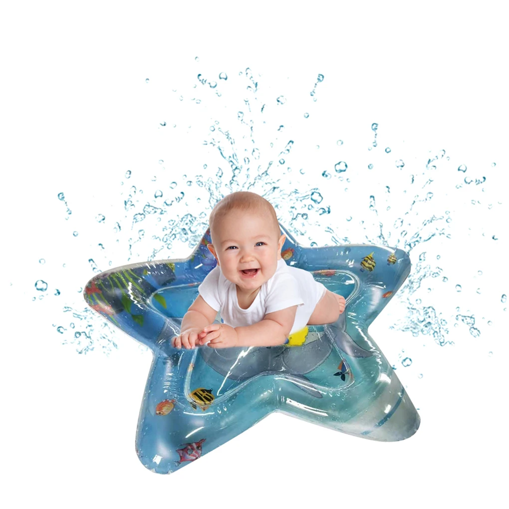 

Kids Inflatable Water Mat Infants Toddlers Sea Creatures Star Shape Cushion Children Water Pad Funny Toy