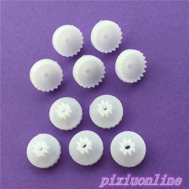 10pcs K74Y C20082A Plastic Reduction Crown Gear Rack Bevel Gear Model DIY Toys Parts High Quality On Sale