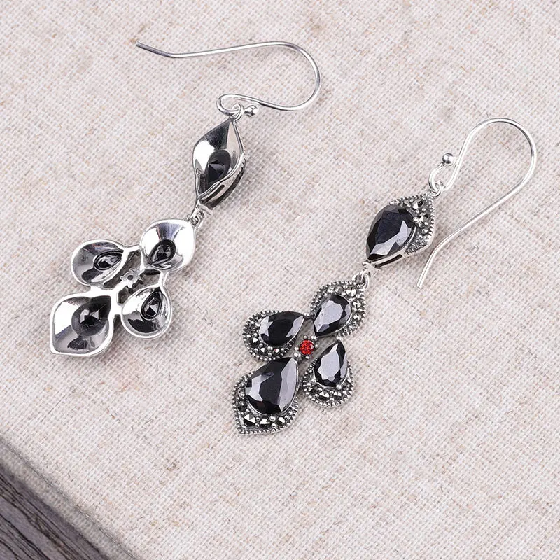 BOCAI 925 Sterling Silver Ear drop for Women New Fashion