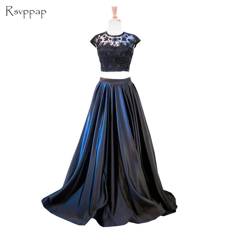 Prom Dresses 2018 Sheer Black