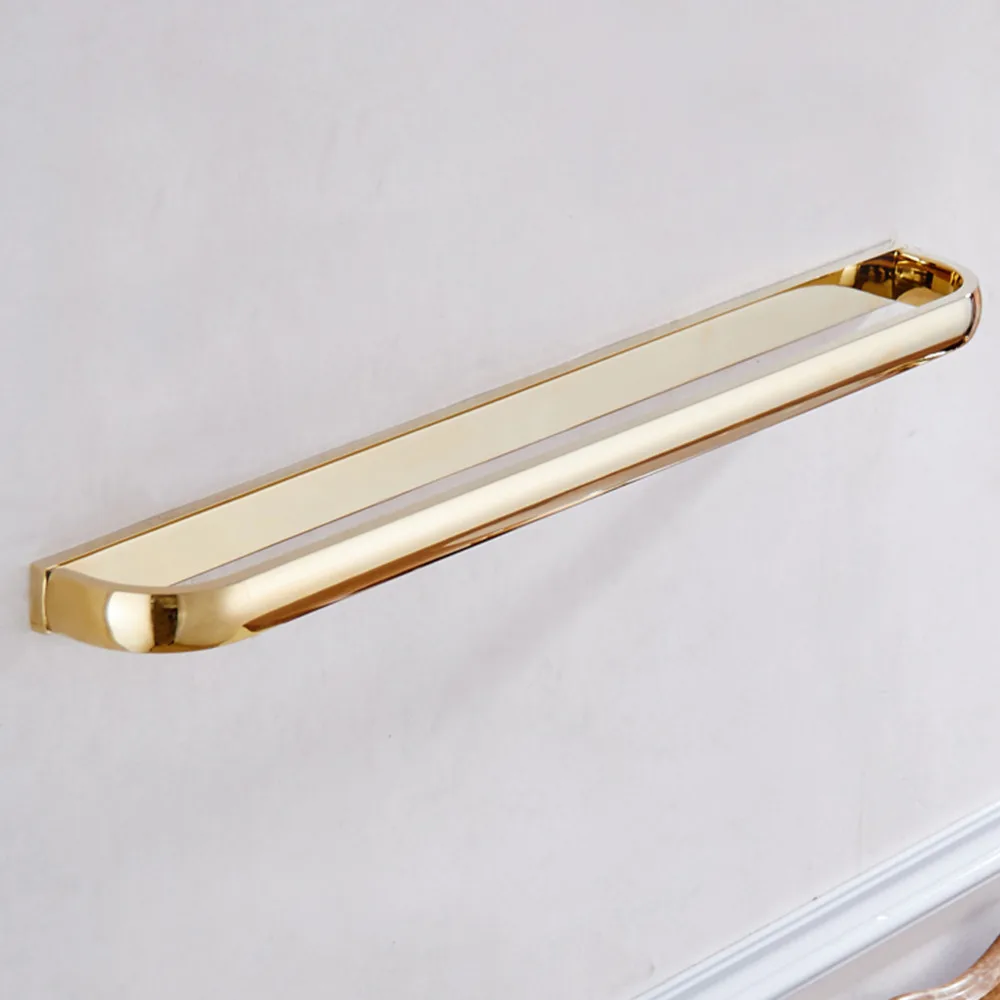 ليدن rustproof الحائط الذهب تصفيح النحاس الحمام واحد شريط تووي المعاصرة نمط منشفة حامل اكسسوارات الحمام