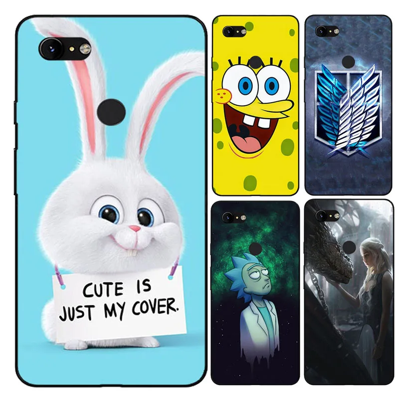 

Phone Case for Google Pixel 3 Case Silicone Soft Tpu 3D Case for Google Pixel 3 Cover Case Coque for Google Pixel3 Funda Capa