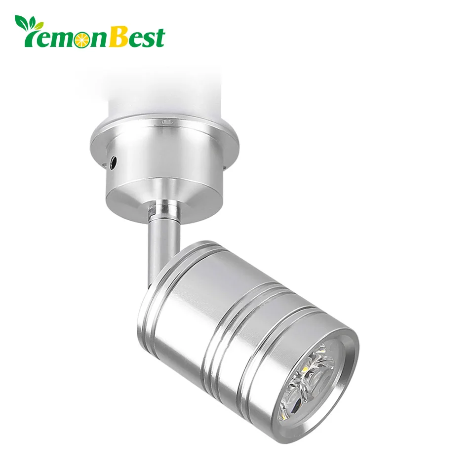 

LemonBest 3/5W LED Spot Light 360 Degree Rotary Led Downlight with Moving Head Cool/Warm White Led Lights for Home AC/DC 12V