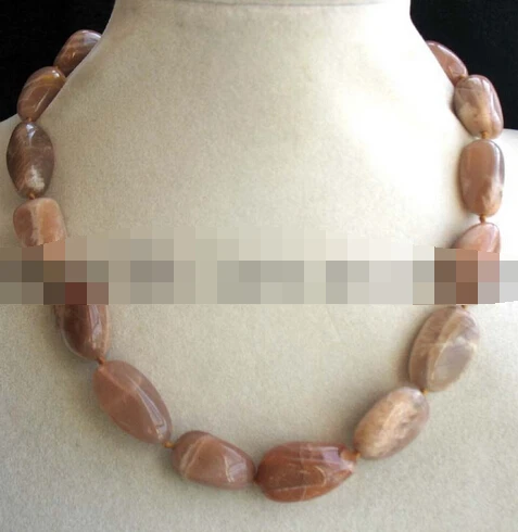 

11.22 wholesale pink sunstone baroque 20-24mm 17" necklace nature beads Discount 35% BB