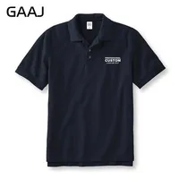 Professional Custom Print Logo Letter Diy Polo Shirts Men & Women Unisex Mens Male Printed Letter Man Cotton  Brands Male Polos