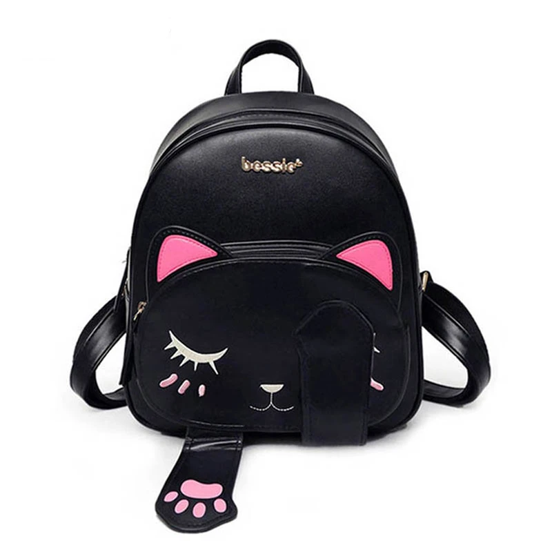 Leather Cat Shoulder Back Pack Leather Cat Shoulder Back Pack