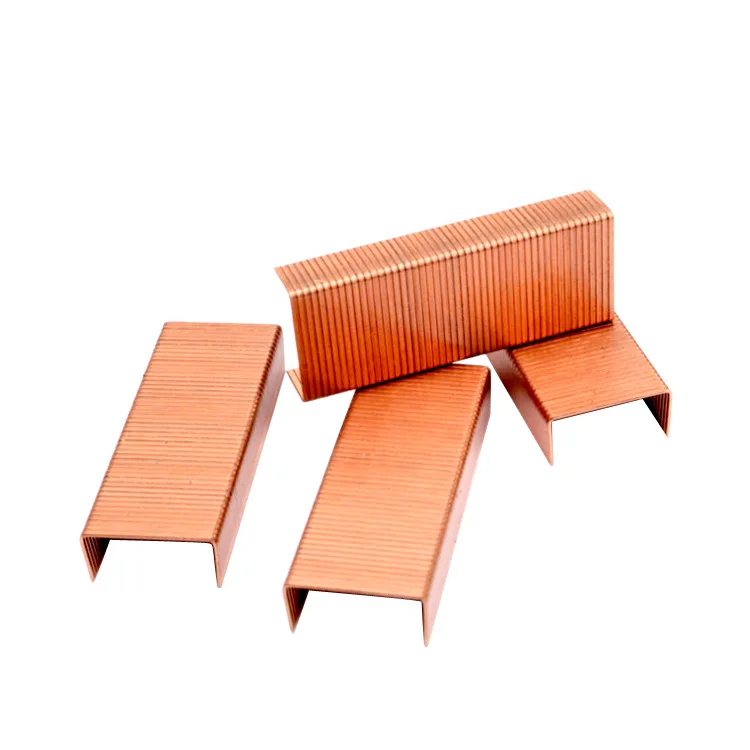 

Creative Rose Gold Staples Metal Staple For Staplers 2018 Trend Office Accessories 24/6 Stationery Supplies