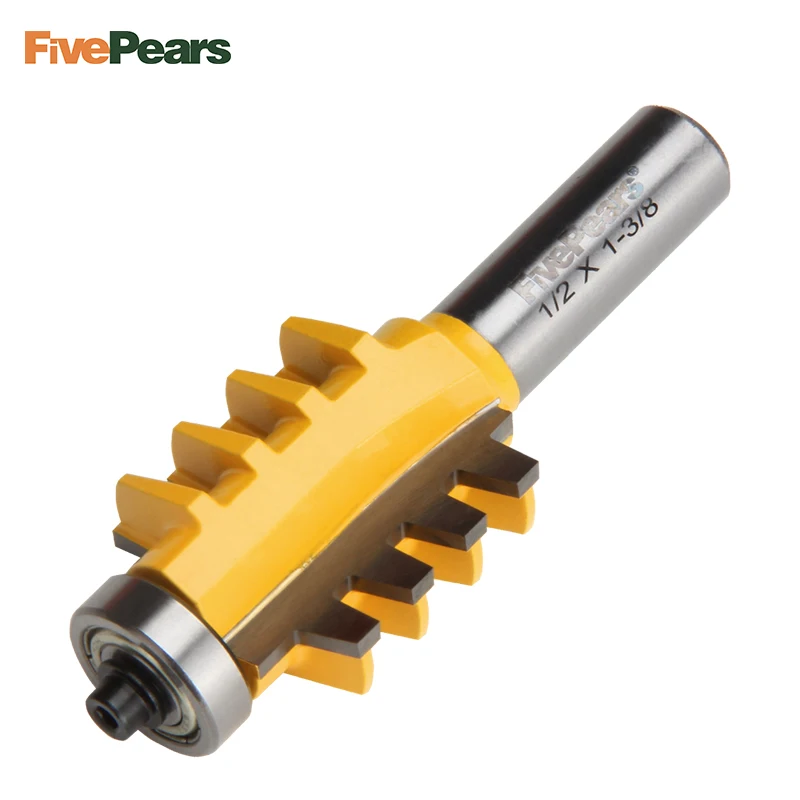 FivePears Finger Joint фреза с 1/2 "хвостовиком Реверсивный клей для