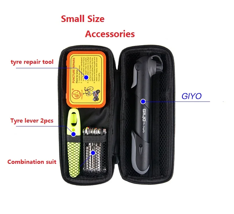 Giyo многофункциональные инструменты для ремонта велосипеда, сумка для инструментов, держатель для чайника, сумки для хранения инструментов, инструменты для обслуживания внутренних трубок MTB Road