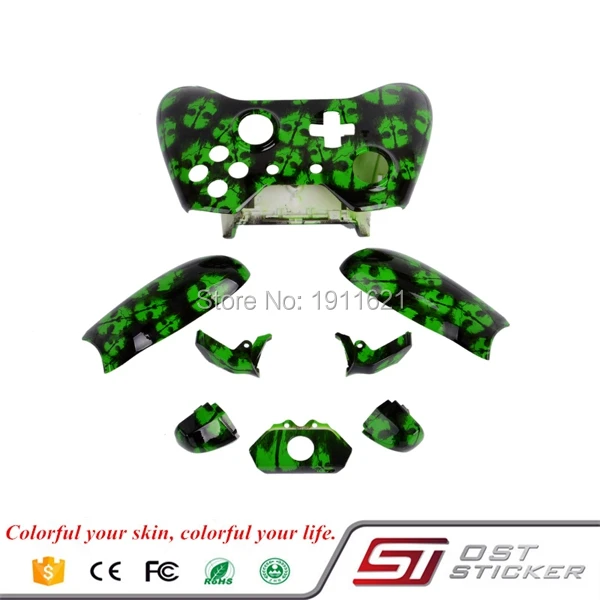 

New Design Shell of Duty Gost Hydro Dipping Shell For Xbox One Controller Repair Parts Games Accessories SP