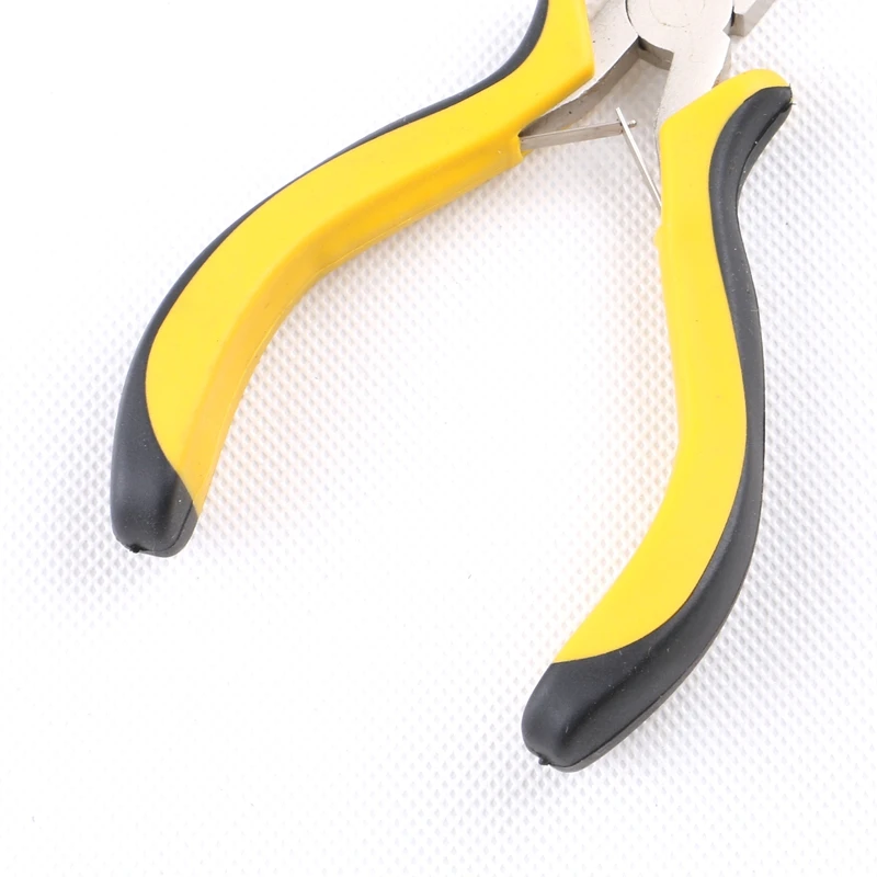Yellow&Black Handle B Type Hair Extension Pliers with 2 Oval Holes 1 (4)