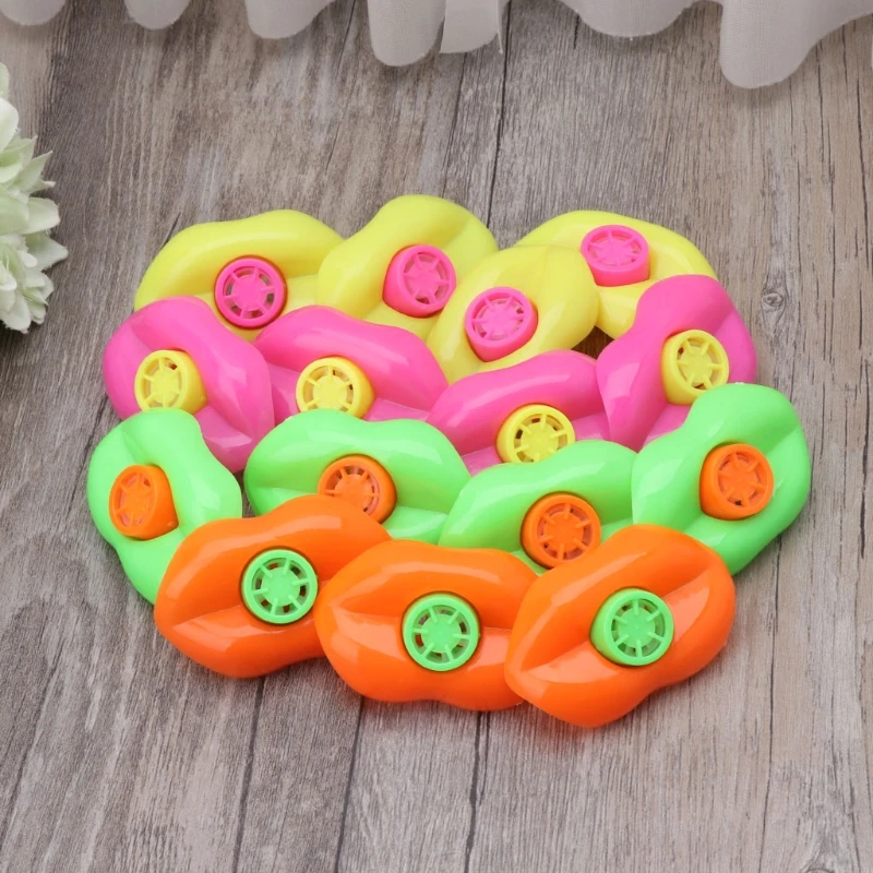 MOMOJIA 15pcs Mouth Lip Whistle Decoration Game Prize Party Toys Lucky Loot Kids Toy