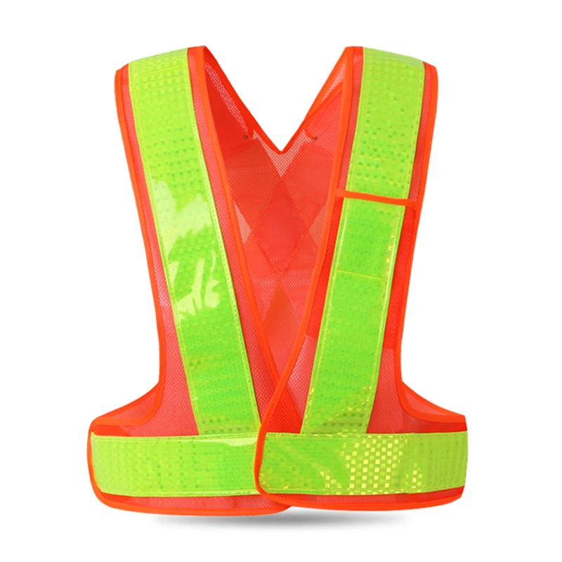HI VIS Reflective Vest Safety With Adjustable Elastic Hook&amploop Construction Waistcoat Running Walking Jogging Cycling | Мужская