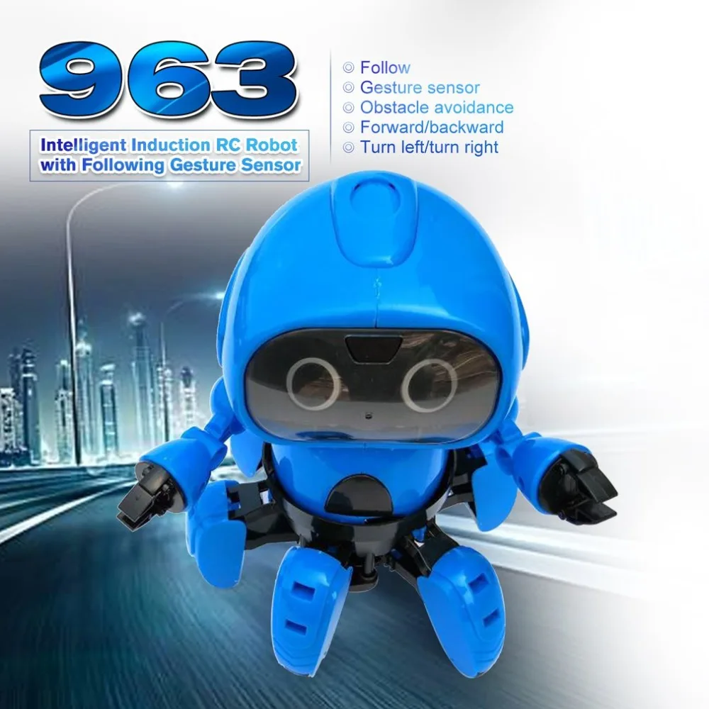 Дети 963 интеллектуальная Индукция RC робот игрушка модель со следующим датчиком