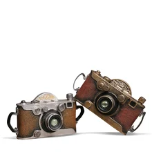 Retro modelo de câmera decoração presente vitrine molde fotografia shopwindow adereços decoração palco propriedade restaurar artesanato antigo