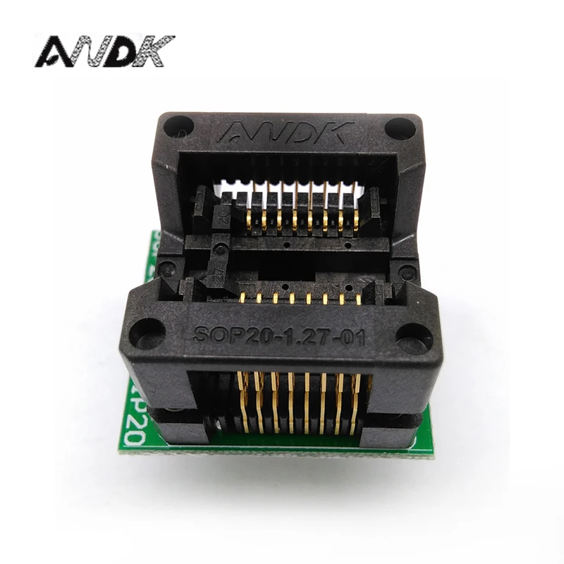 SOP16 SOIC16 SO16 to DIP16 Programming Socket Pitch 1.27mm IC Body Width 5.4mm 209mil Test Socket Adapter SOP16 SOIC16 SO16 to DIP16 Programming Socket Pitch 1.27mm IC Body Width 5.4mm 209mil Test Socket Adapter
