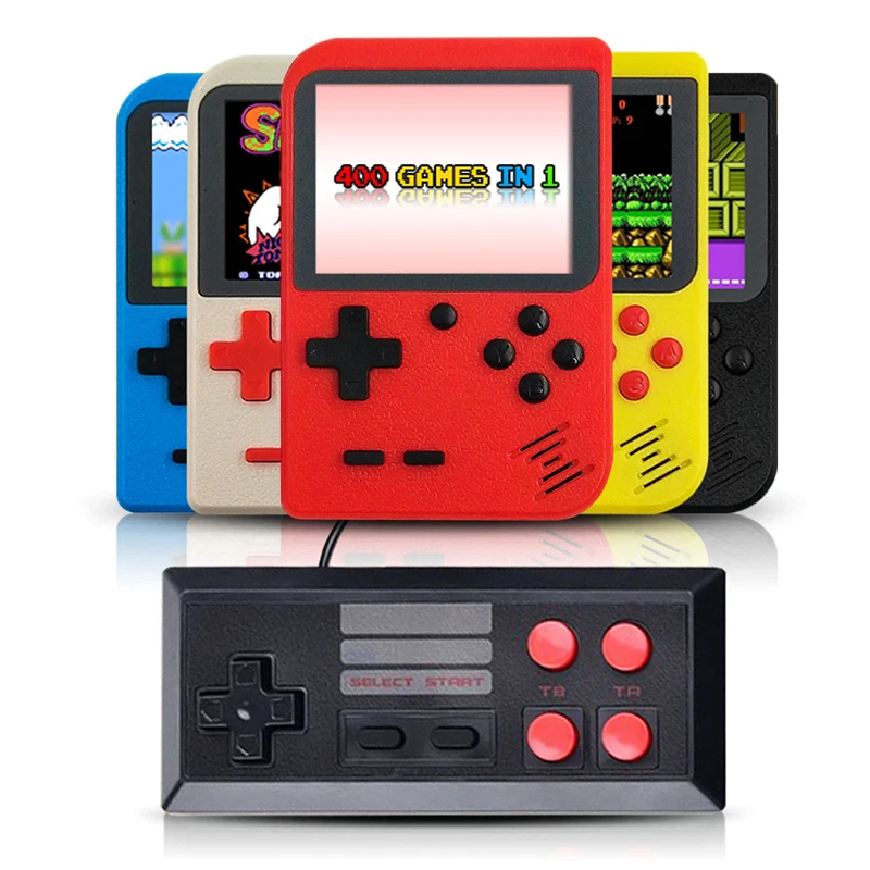 Portable Mini Handheld Game Players on TV Retro Game Console Built-In 400 Games Support 8-Bit 3.0 Inch 2 Player for Child Gift Portable Mini Handheld Game Players on TV Retro Game Console Built-In 400 Games Support 8-Bit 3.0 Inch 2 Player for Child Gift
