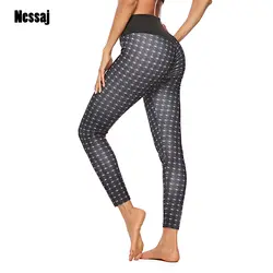 Nessaj новые модные леггинсы для Для женщин Высокая талия Push Up подчеркивающие бедра леггинсы сексуальные высокие эластичные узкие джинсы с