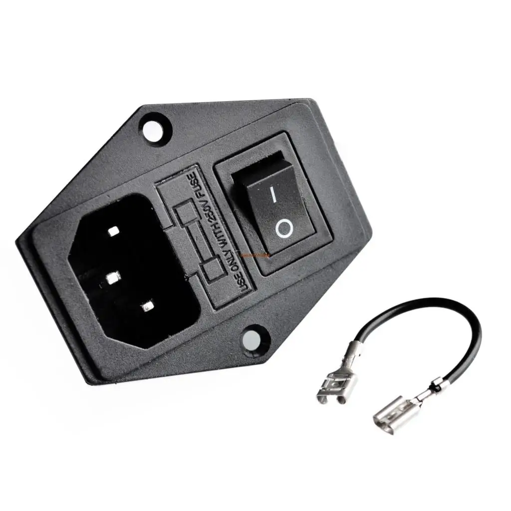 

! 3d printer accessory/parts makerbot ultimaker 3 in 1 fuse power supply socket top quality three in one socket