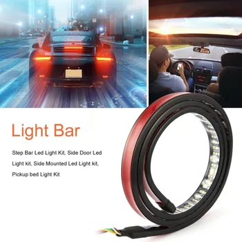 

60 Inch Triple LED Truck Tailgate Side Bed Light Bar Strip Sequential Amber Turn Signal Red/White Reverse Stop for Pickup SUV