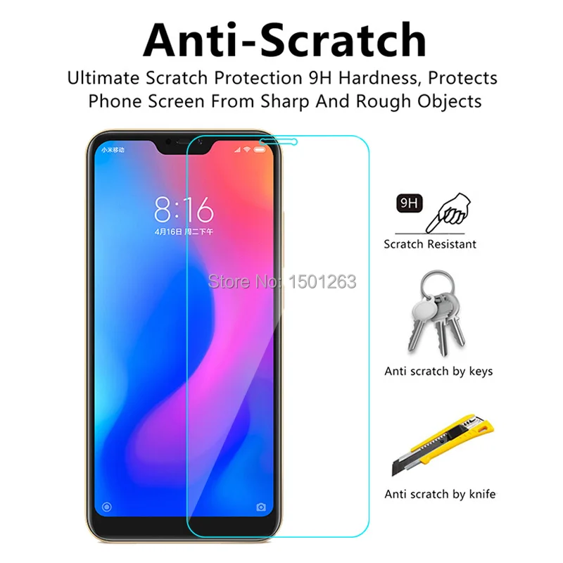 Закаленное Стекло для Xiaomi Redmi 6 Pro 5 84 &quotЭкран протектор Чехол закаленное защитная