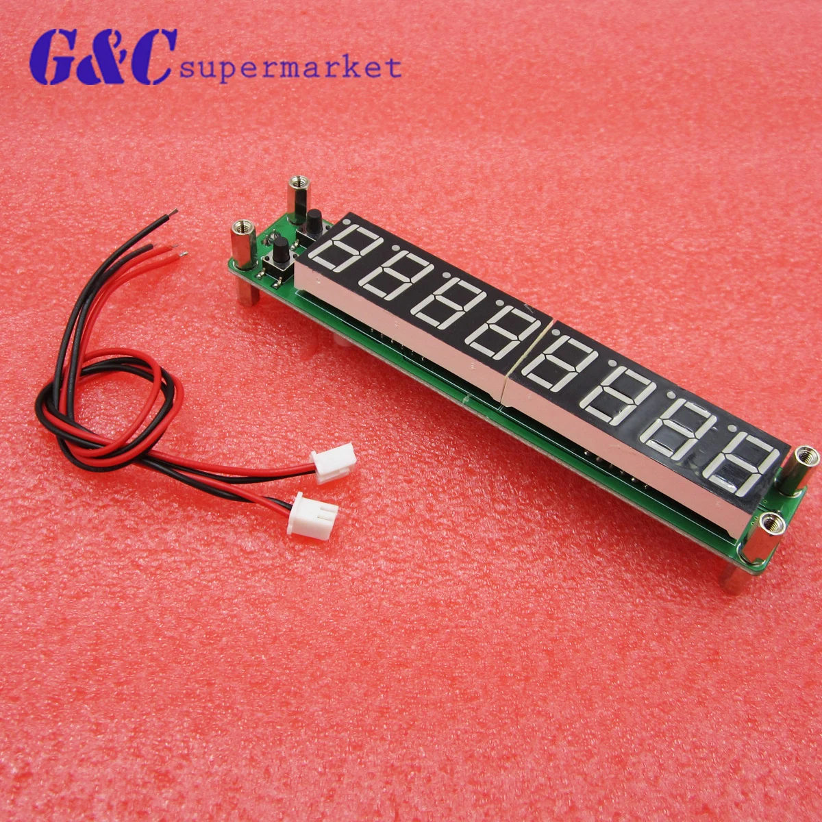 

0.1-60MHz 20MHz~ 2.4GHz RF Singal Frequency Counter Tester Blue 8 LED Meter Measurement Module FOR Ham Radio Amplifier