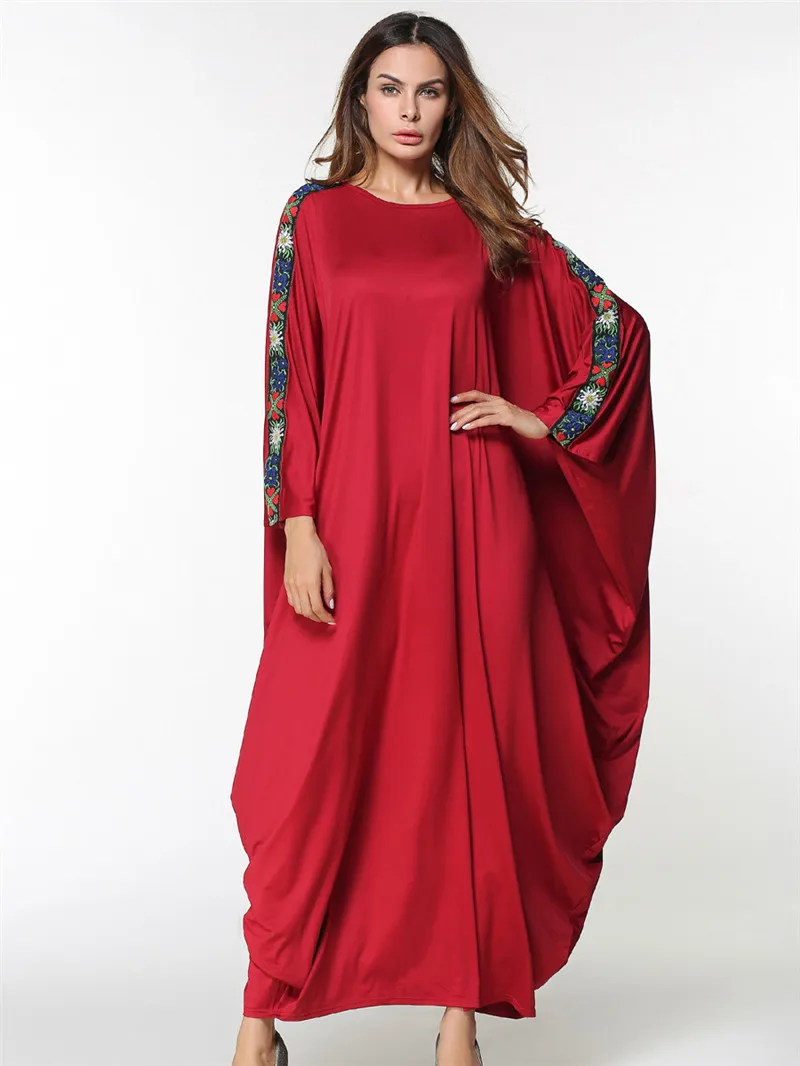 Модный бренд мусульманское платье Абая, для мусульман, платье костюм, накидка, Восточный халат платья кимоно Абаи плюс Размеры халат Вязание Вышивка платья# D272