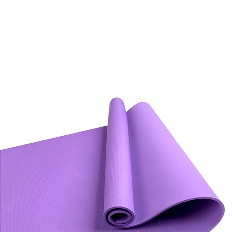4 мм, коврик для упражнений, йоги, нескользящий, прочный, для пилатеса, фитнеса, тренировки, спортзала, медитации, подушка из натурального каучука, толстая, для похудения - Цвет: Фиолетовый