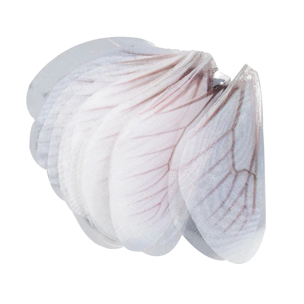 50pcs Cloth Fashion Dragonfly Wing Charms for Women Earrings Pendant Jewelry
